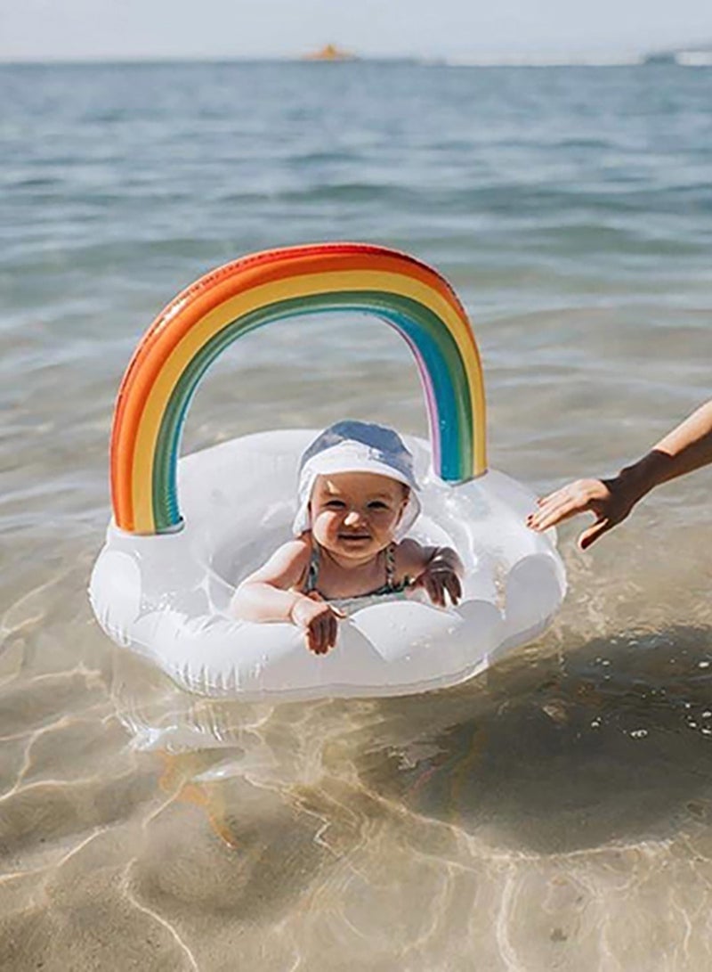 TAPIT pool floats Rainbow Cloud Swimming Pool Float Swimming Seat Inflatable Ring Swimming Ring - Image 1